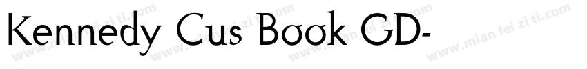 Kennedy Cus Book GD字体转换